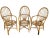 Mid-Century Modern Vintage Armchairs in Rattan, 1970s, Set of 3 For Sale - Image 3 of 10
