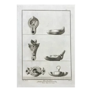 1762 Classical Roman Lamp Engraving