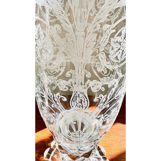 Rococo Louis XV Style Rococo Revivalt Crystal Hurricane Lamp from Baccara, 1900-1930 For Sale - Image 3 of 16