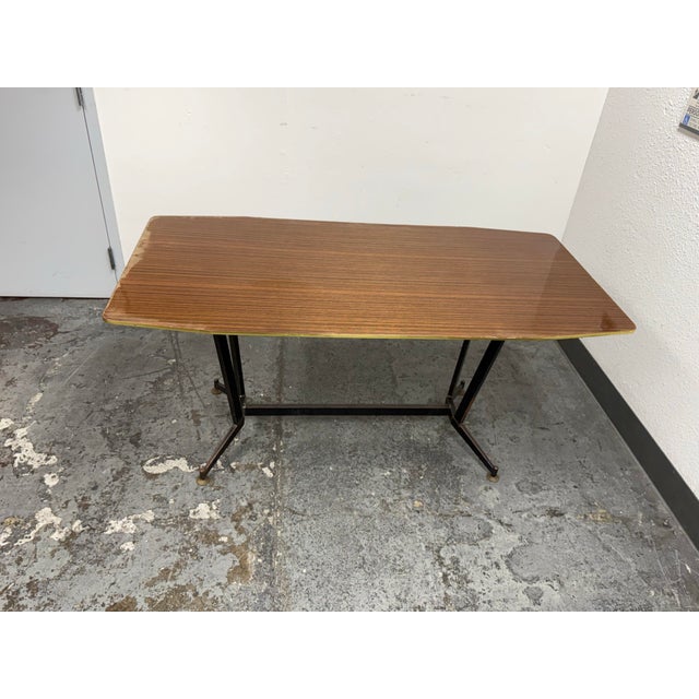 Italian Italian Modernist Wood-Grain Dining Table, Circa 1930's For Sale - Image 3 of 12