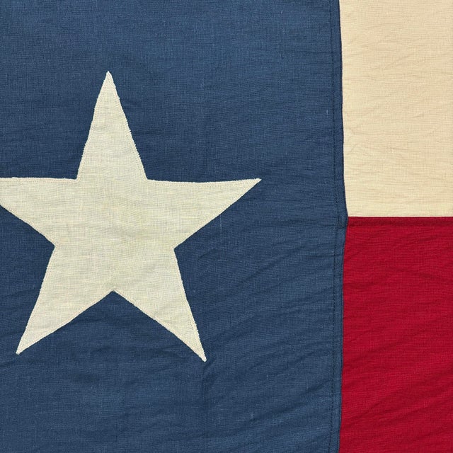 This new Texas flag is made from 100% linen cloth, then hand-dyed and gently distressed for a worn vintage look. Fully...