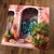 Contemporary Riposa by Lindsey Kustusch | Oil on wood panel Cats resting near a graffiti-covered wall. For Sale - Image 3 of 5