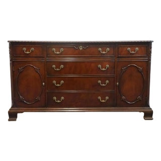 Bernhardt Furniture Solid Mahogany Traditional Federal Style 63" Buffet For Sale