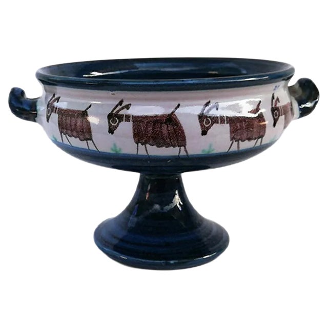 Ceramic Centerpiece by Vincenzo Pinto for Vincenzo Pinto Vietri, 1930s For Sale