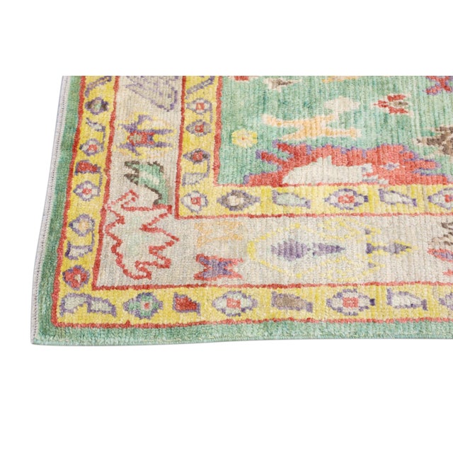 Early 21st Century Modern Turkish Oushak Rug 5'4" x 8' For Sale - Image 5 of 9