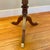 1960s Octagonal Pedestal Mahogany and Cherrywood Side Table With Gold Accents For Sale - Image 5 of 9