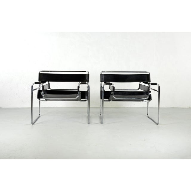 Wassily Armchair by Marcel Breuer for Gavina, 1960s, Set of 2 For Sale - Image 13 of 13