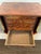 Heavy Large Burlwood Jewelry Box Chest Safe With Locks and Beige Lining, Made in Italy For Sale - Image 9 of 12