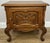 Vintage French Louis Style Oak Bedside Tables, Set of 2 For Sale - Image 3 of 11