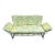 1950s Mid-Century Aluminum Patio Louger/ Daybed 3 Piece Set For Sale