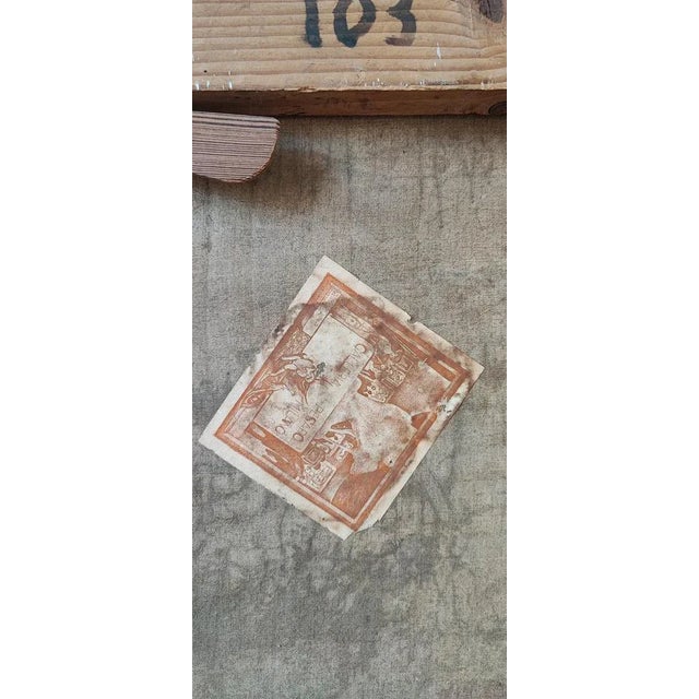 Clemente Pugliese-Levi, Women with Hay, Oil on Canvas, 1920s, Framed For Sale - Image 10 of 13