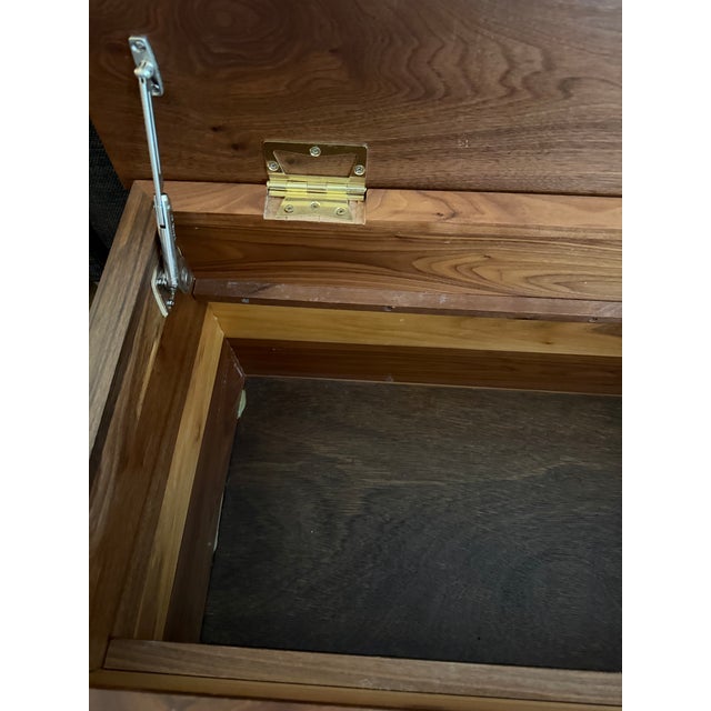 1990s Handmade Black Walnut Blanket Chest For Sale - Image 11 of 13