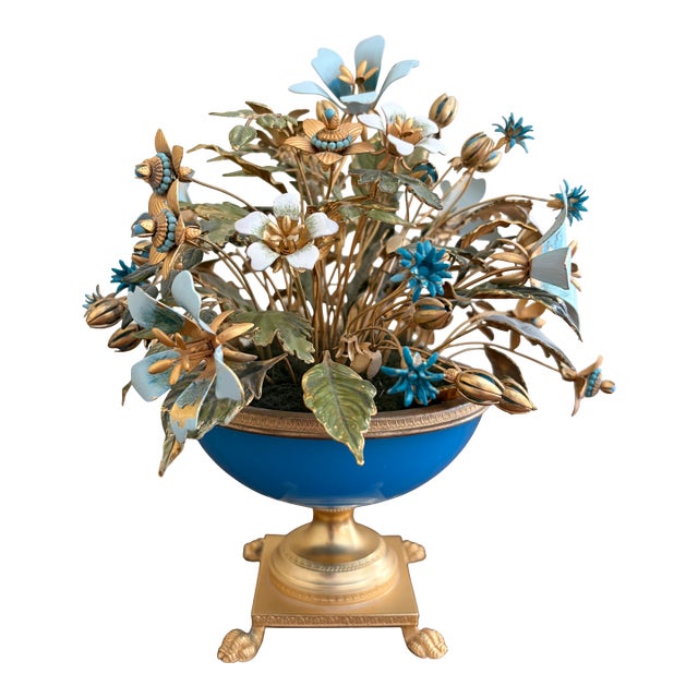 Jane Hutcheson for Gorham Enamel Flowers Fleurs Des Siècles, Circa 1970s For Sale