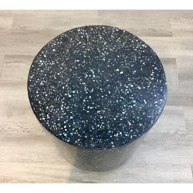 Modern Made Goods Modern Mother of Pearl Regina Stool For Sale - Image 3 of 4