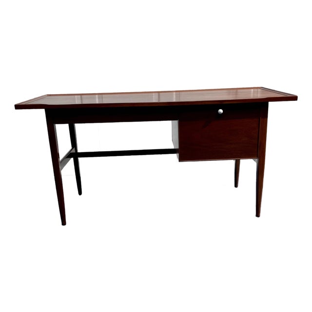 1959 Mid-Century Modern Walnut Writing Desk by Kipp Stewart for Drexel Declaration For Sale