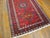 1950s Beautiful Red Color With Unique Geometric Design Vintage Karajeh Rug For Sale - Image 5 of 5