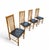 4 x Bros Nova chairs / leather seats This piece is attributed to the mentioned designer/maker. It has no attribution mark...
