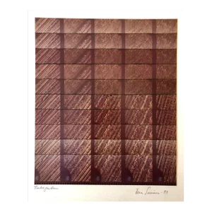 Vera Simons, Fields Pattern, Wrist Watch, Photo Mosaic Collage Aerial Landscape Photograph, 1980