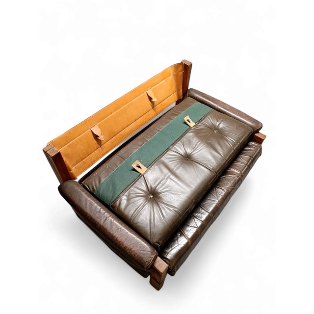 Model S17Z Love Seat attributed to Pierre Chapo, France, 1960s For Sale - Image 10 of 12