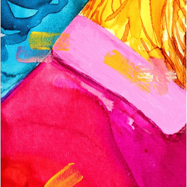 Getting You Out of My Mind - Framed Contemporary Fauvist Style Portrait Mixed-Media Painting by Beddru, Ready to Hang For Sale - Image 4 of 8
