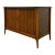 Vintage Mid-Century Modern Walnut Tambour Door Credenza / Media Console For Sale
