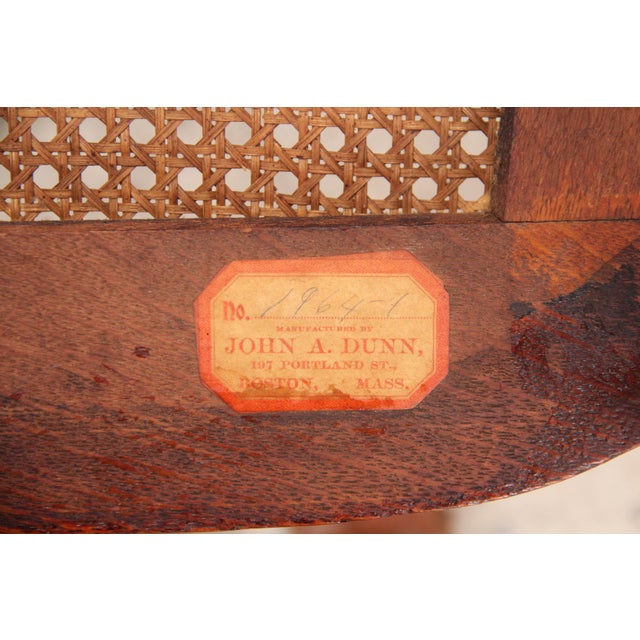 1910s John A. Dunn Cane Seat Dining Chairs a Pair Chairish