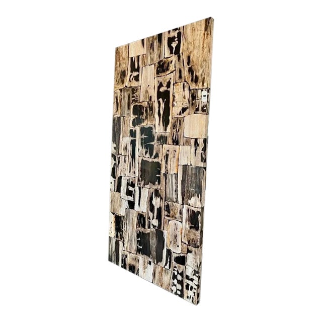 Early 21st Century Fossil Wood Mosaic Table Top Slab Chairish