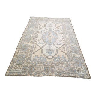 1950s Turkish Hand-Knotted Kars Area Rug For Sale