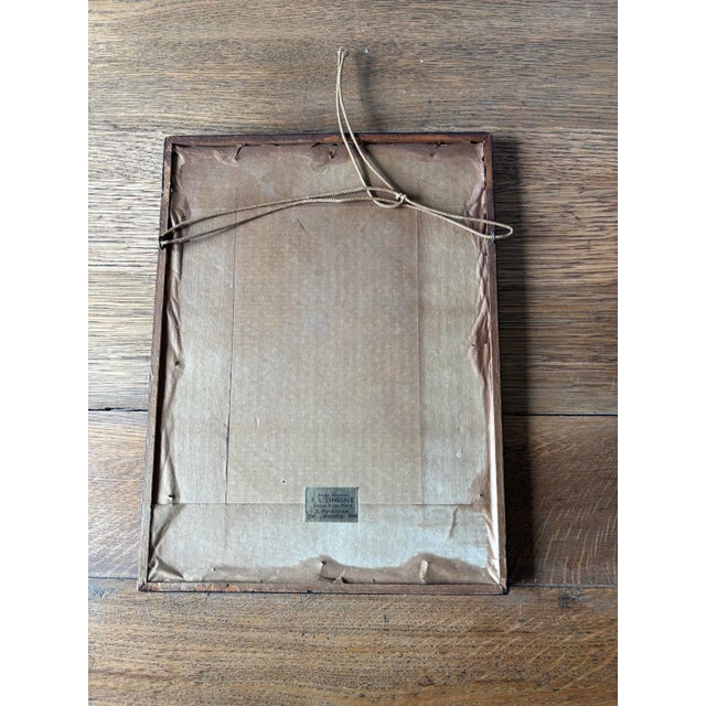 Framed Signed Vintage Pen and Ink of Worcester Cathedral England For Sale - Image 4 of 5