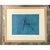 This vintage original abstract oil painting on paper presents a striking study in gestural minimalism, its composition...