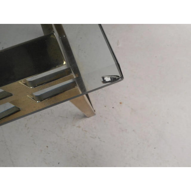 Pair of Mid-Century Modern Sled Leg End Tables For Sale - Image 12 of 13