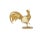 Rooster, ostrich egg and gilt brass. Work realized in the 1970s. This piece is designed in the style of the selected...