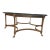 Vintage Horsehoof Hexagonal Brass Glass Coffee Table, in Manner of LaBarge For Sale