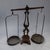 Impressive late-19th-century French two-pan balance scale retaining a beautifully aged original surface and bearing the...