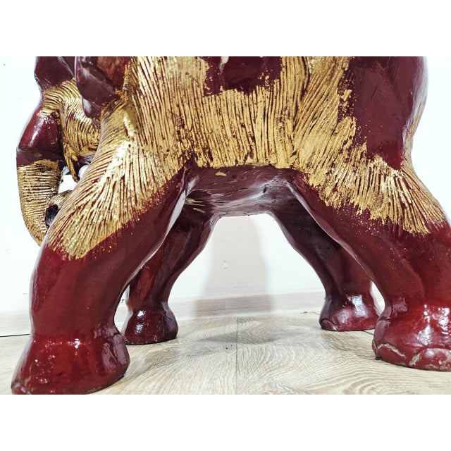 Antique Elephant Side Stool, 1800s For Sale - Image 14 of 16