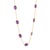 Contemporary Amethyst Bezel Chain Necklace, Purple Gemstone February Birthstone Necklace for Woman For Sale - Image 3 of 4