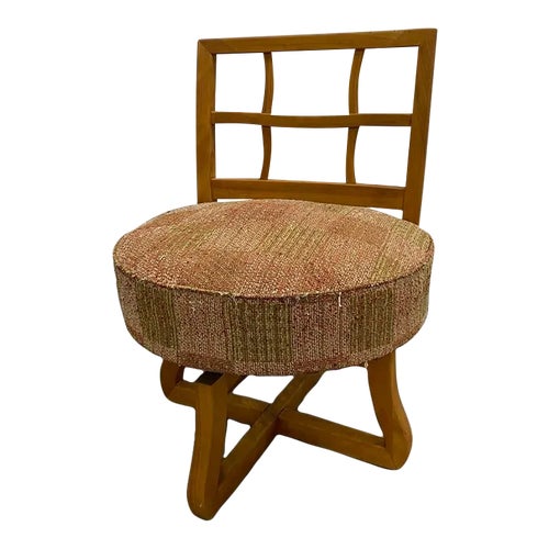 Mid 20th Century Karpen of California Small Swivel Boudoir Chair