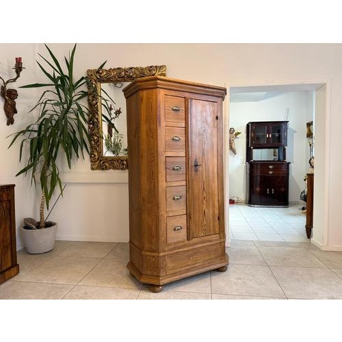 Farmhouse Bread Cabinet in Wood For Sale - Image 13 of 18