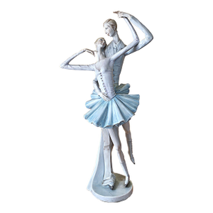 Late 20th Century Italian Porcelain Sculpture by Dino Bonalberti – Signed Dancing Couple, 13.5"h