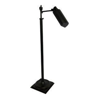Vintage Oil Rubbed Bronze Articulating Floor Lamp For Sale
