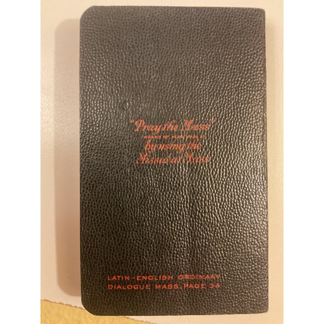 Textile Vintage My Sunday Missal Explained by Father Stedman Catholic Prayer Book Pocket Missal For Sale - Image 7 of 9