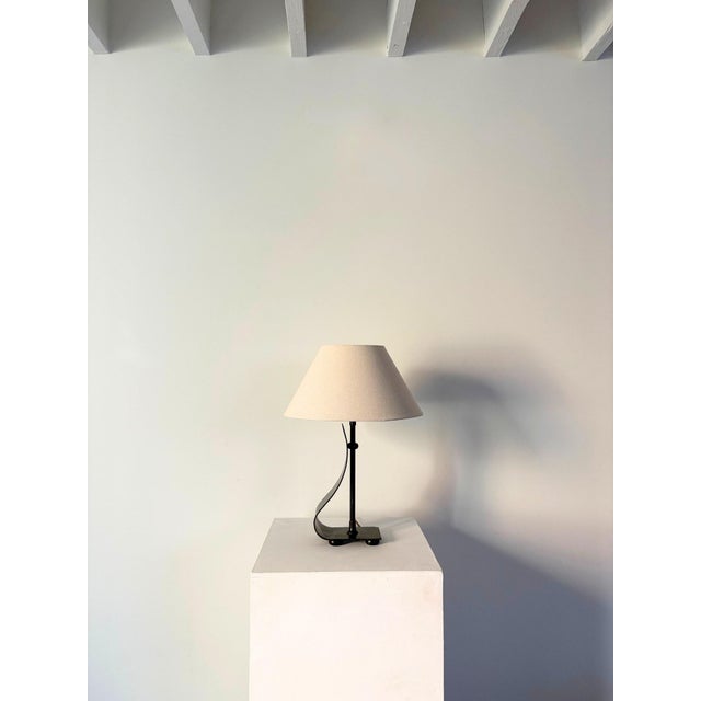 Metal Vintage Wrought Iron Lamps with Asymmetric Design, Set of 2 For Sale - Image 7 of 12