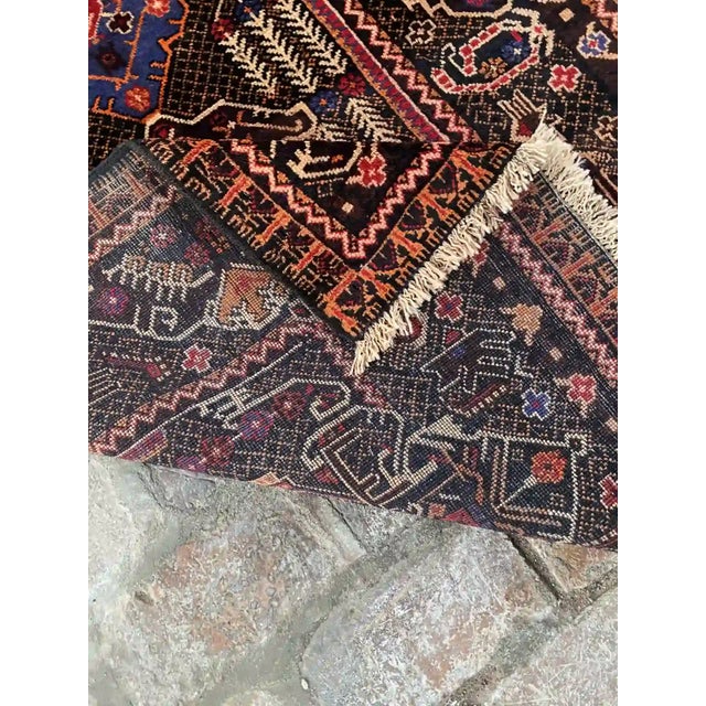 Textile Authentic Tribal Geometric Hallway Rug - 3.4 X 12.5 Ft For Sale - Image 7 of 7
