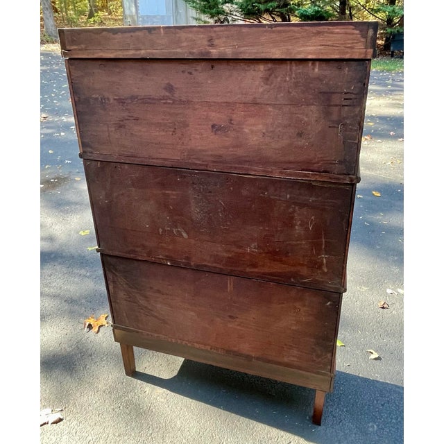 Antique Macey Arts and Crafts Barrister Bookcase For Sale - Image 6 of 12