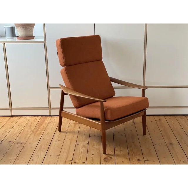 Brown Mid-Century Easy Chair by Arne Vodder for Cado, 1960s For Sale - Image 8 of 11