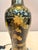 Decorative intricate Porcelain Vase Finial Lamp & etched brass lid. Chinoiserie Antique in working condition corded...