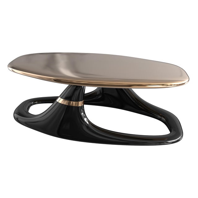 "Magistrale" Coffee Table with Bronze, Stainless Steel, Handmade Bizimyer Furniture. Unmatched. Unrivalled. Designed by...