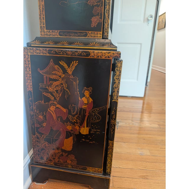 1970s Mid 20th Century Chinese Grandfather Clock For Sale - Image 5 of 10