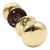 Reclaimed Classic 1.75 In. Polished Brass Door Knob Set For Sale