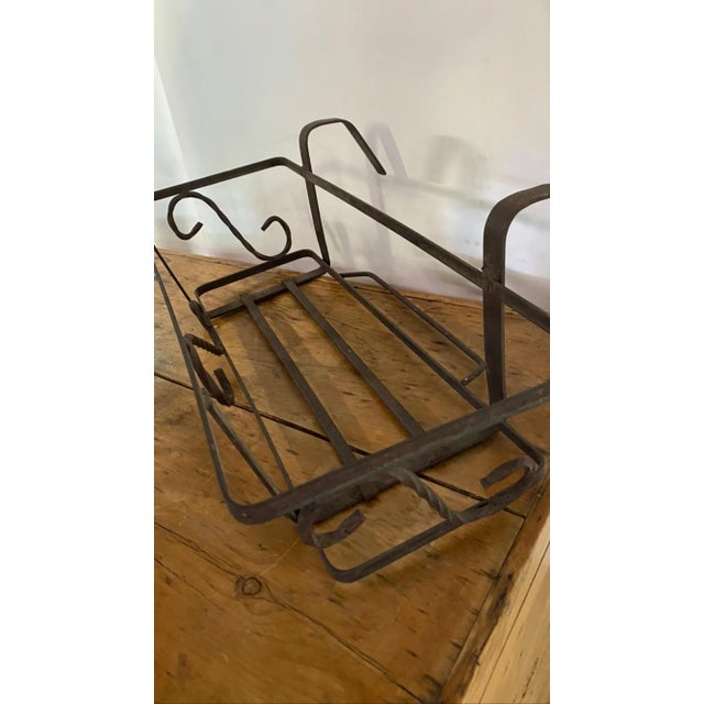 Rail Hanging Plant Holders - A Pair For Sale - Image 4 of 5